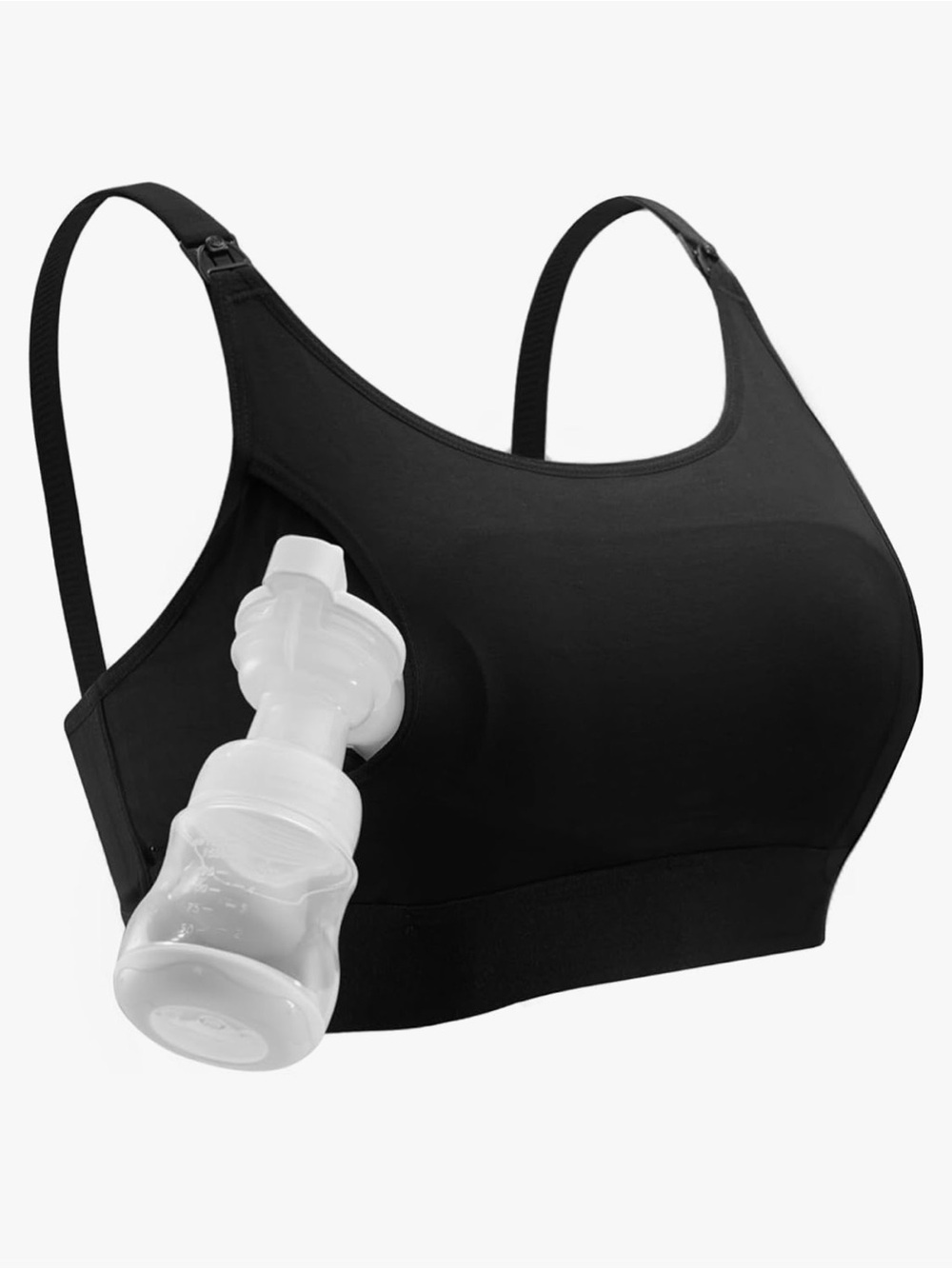 momcozy Black Nursing Bra - Supportive Comfort